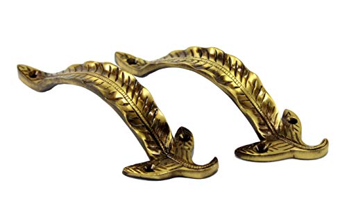 Esplanade Brass Designer Handle Brass Door Pullsleaf Pai