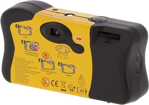 kodak 3920949 Fun Saver Single Use Camera with Flash (Yellow/Red)