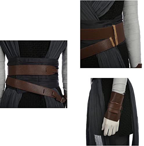 Liuyumin Rey Costume Rise of Skywalker Jedi Knight Halloween Gray 2 Medium