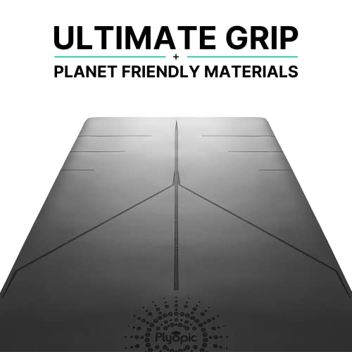 Plyopic Ultra Grip Pro Yoga Mat Extreme Alignment Line Long Wide Thick