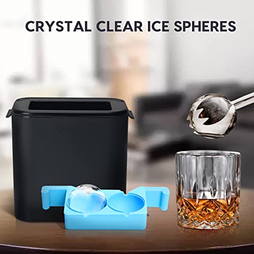 Samuelworld Clear Ice Ball Maker Premium Slow Melting Balls Whiskey Easy Clean