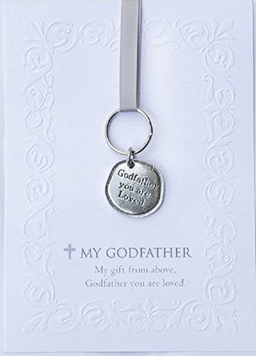 Godfather You are Loved Pewter Keychain and Card