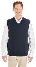 Harriton Men's Pilbloc V Neck Sweater Vest 2XL DARK NAVY