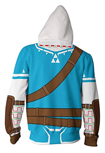 Genericc Mens the Legend of Zelda Hoodie Pullover Sweatshirt Jacket
