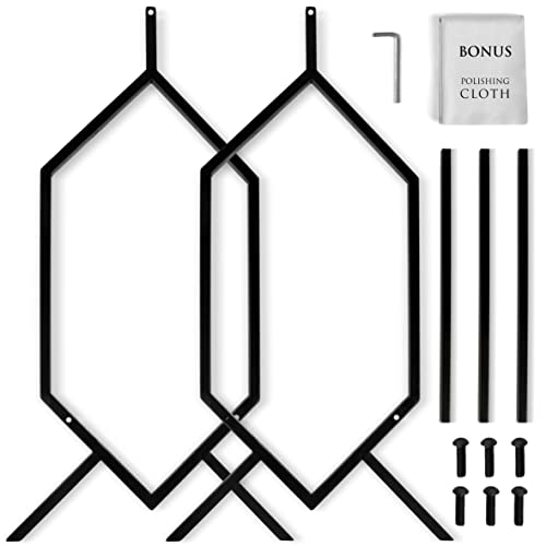 Urbane Sound Vinyl Record Storage Rack - Black Vinyls Display Holder with Handle Richmond, Vinyl Album Storage 70Lps