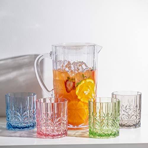 BELLAFORTE Shatterproof Tritan Plastic Short Tumbler Pink Glassware & Drinkware