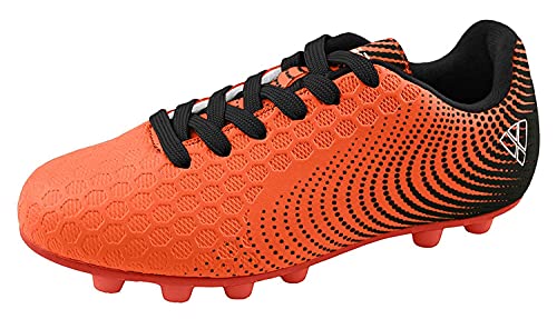 Vizari Stealth  size 4y FG Soccer Shoes Soccer Cleats Orange/Black Kid Pair Of Shoes