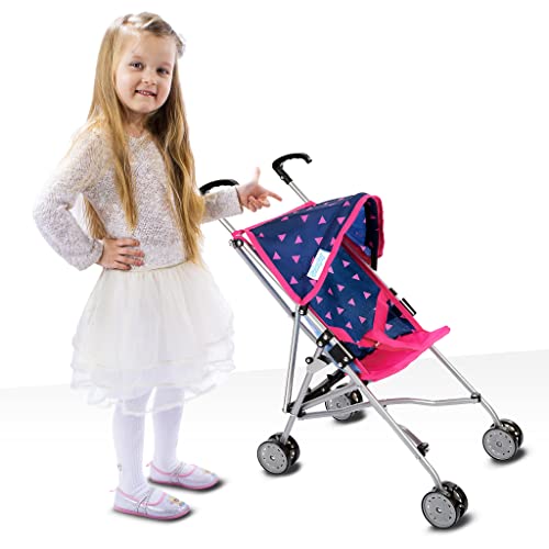 Kinderplay Doll Stroller Navy Blue 54cm Handle Height Model Kp0290t 41 X 20 X 155cm