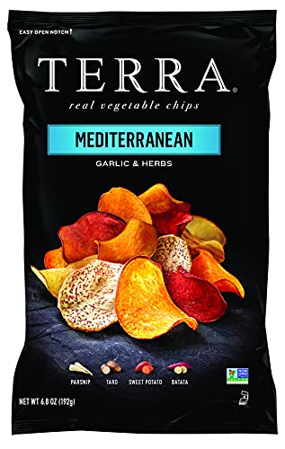 Terra Vegetable Chips Mediterranean Garlic & Herbs 6.8 Ounce Pack of 1