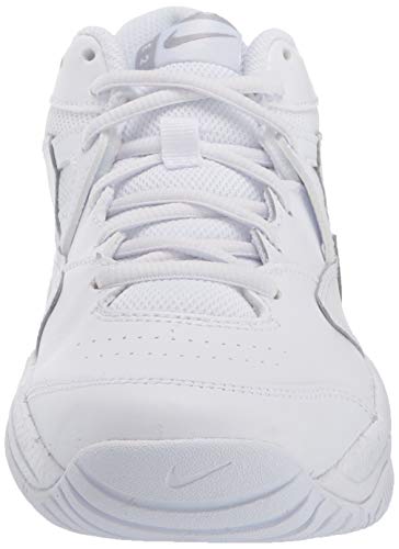 Nike Women's Court Lite 2 Tennis Shoe, White/Metallic Silver-White, 6.5 Regular US