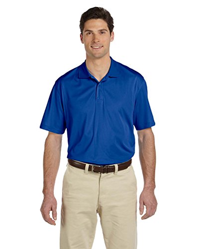 Harriton Men Micro Piqué Polo Size Large Color True Royal