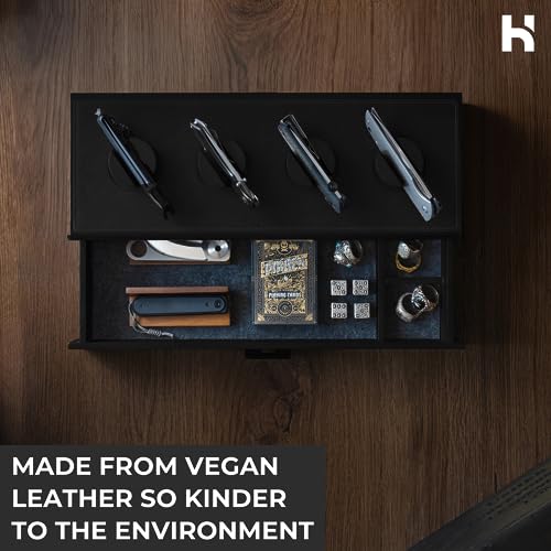 Holme & Hadfield Knife Deck and Combo Deck Vegan Leather Padding - Black (Padding Only)