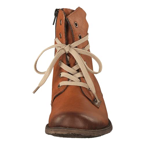 Rieker Womens L. Zipper Boots Cayenne Chestnut Size 37 M EU