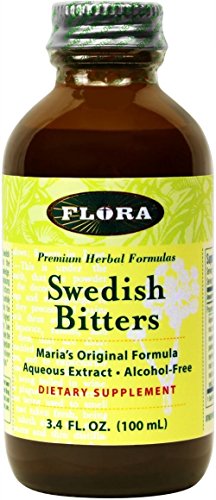 FLORA - Swedish Bitters, Digestive Herbs, Alcohol-Free, 3.4 Fl Oz
