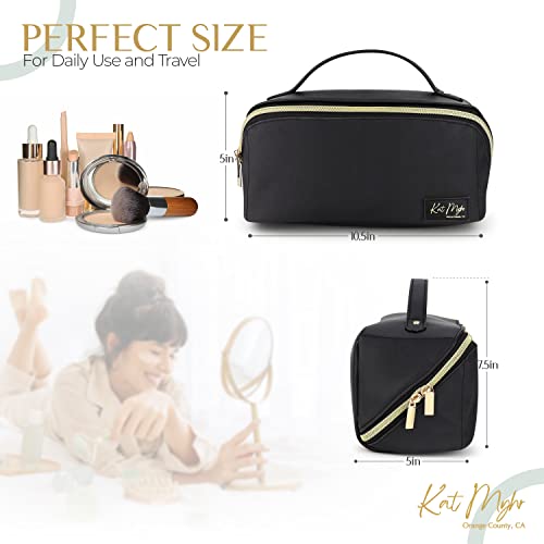 Kat Myhr Large Capacity Travel Cosmetic Bag Travel Makeup Organizer Bag