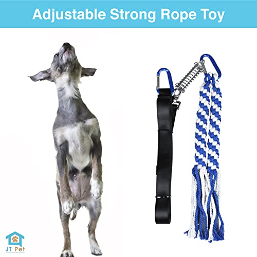 JT PET Outdoor Spring Pole for Small and Medium Dogs 15 Inch of Rope