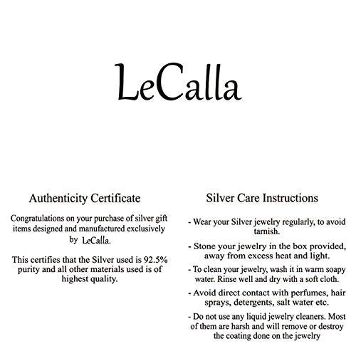 LeCalla Sterling Silver Jewelry Light Weight Earrings for Women