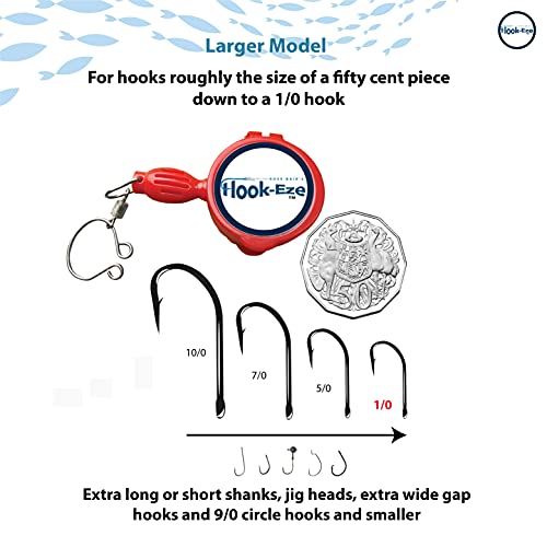 HOOK-EZE Fishing Knot Tying Tool - Fishing Accessories for tieing Fishing line to Fishing Hooks - Cover Sharp Hooks Fishing Equipment