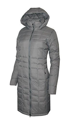 Columbia Women's Hooded Long Jacket Omni Heat Grey Small