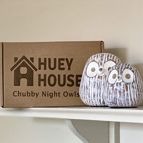 Huey House Chubby Night Owl Decor Statue Sculpture