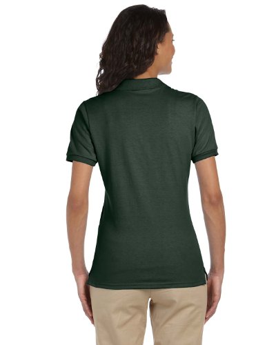 Jerzees Ladies' 5.6 oz, 50/50 Jersey Polo with SpotShield 2XL Forest Green