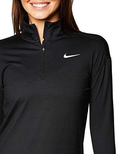 Nike Element Black 1 2 Zip Collared Running Top Small