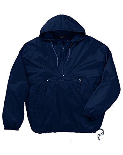 Harriton Men's Packable Pullover Hooded Jacket 2XL