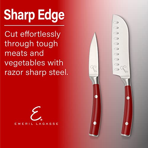 Emeril Lagasse 3-Piece Stainless Steel Kitchen Knife Set - Silver