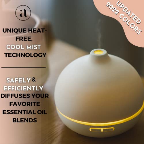 Ajna Ceramic Essential Oil Diffuser for Home and Office - 3 in One Easy to Use 500ml Stone