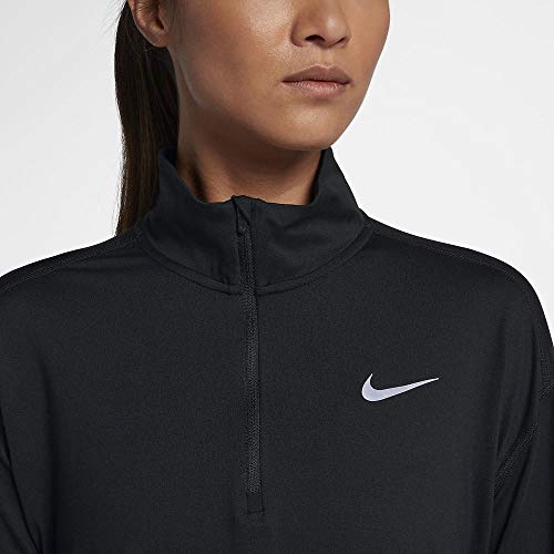 Nike Element Black 1 2 Zip Collared Running Top Small