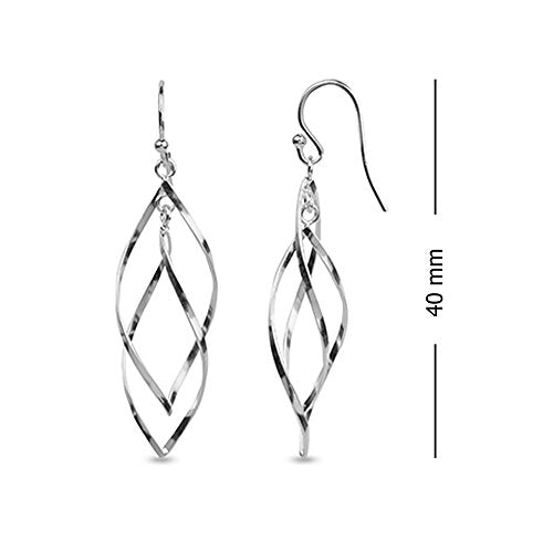 LeCalla Sterling Silver Jewelry Classic Earring for Women