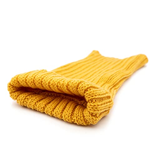 Zoo Snoods Yellow Sweater for Dogs and Cats Warm Jacket Medium