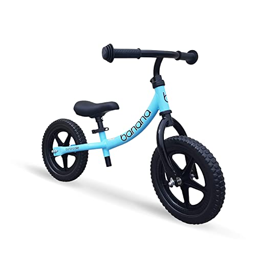Banana LT Balance Bike - Lightweight Toddler Bike for 2, 3, 4, and 5 Year Old Boys and Girls Blue