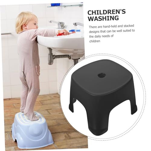 CHILDWEET Low Stool Step Toilet Bathroom Plastic Footstool for Kids AntiSlip