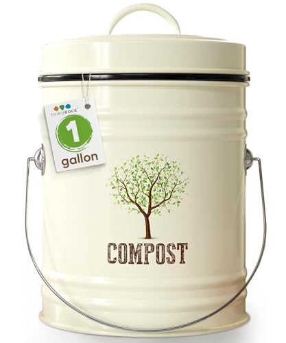 Third Rock 1.0 Gallon Countertop Compost Bin Lid Inner Bucket Liner Composter