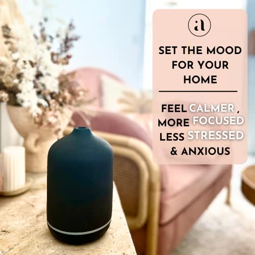Ajna Ceramic Essential Oil Diffuser for Home and Office-3 in One - Easy to Use 250ml