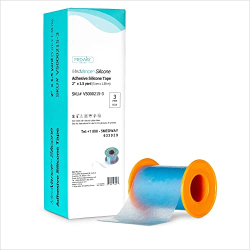 MedVance Silicone Tape 2 Inch Wide Soft 3 Pack 1.5 Yards