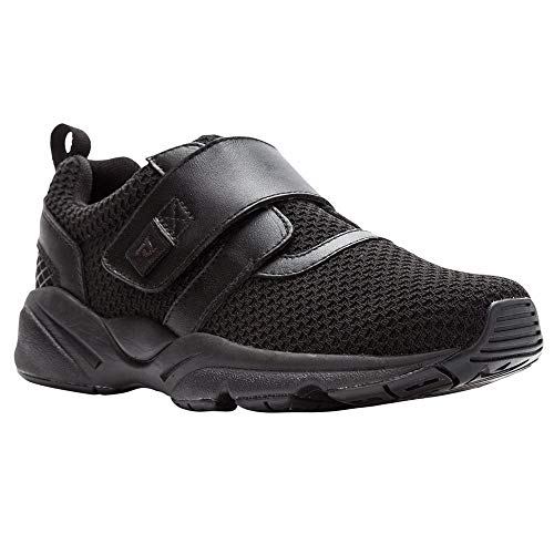 Propet Women Stability X Strap Sneaker Black 5 Medium