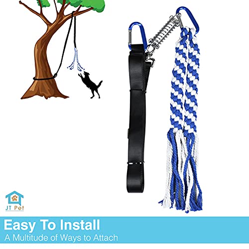 JT Pet Outdoor Spring Pole for Dogs Muscle Building Toy for Small and Medium Dogs