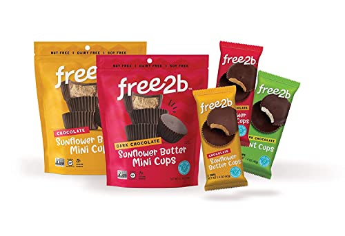 Free 2b Chocolate Sun Cups Minis, Gluten-Free, Dairy-Free, Nut-Free and Soy-Free - 4.2 Oz (Pack of 1) (Packaging May Vary)