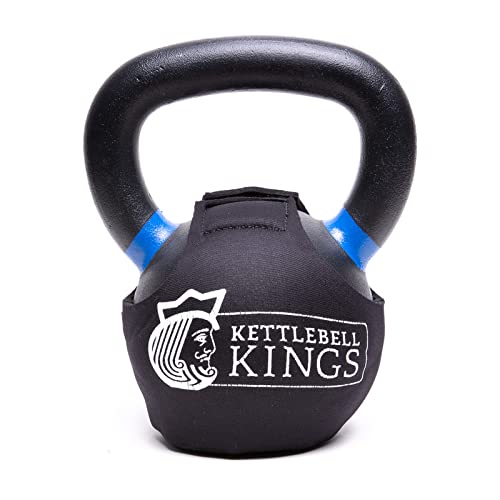 SPECIFIC TO KETTLEBELL KINGS PRODUCTS - Powder Coat Kettlebell Wrap - KG - Floor Protector Kettlebell Cover With 3mm Neoprene Sleeve for Gym or Home Fitness Kettlebell Protection (22KG)