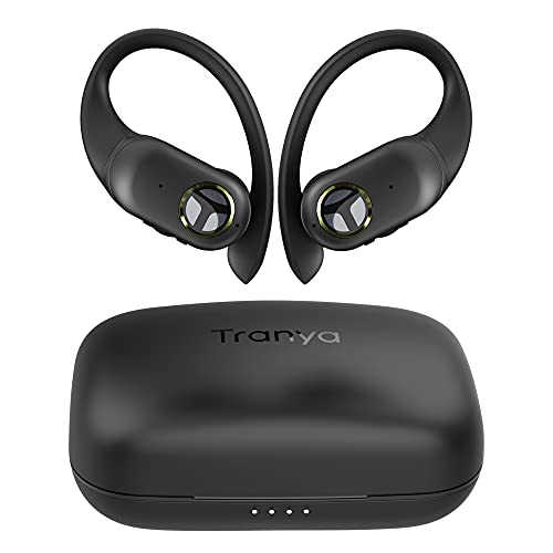 Tranya T40 Wireless Earbuds Ear Hooks Deep Bass 8h Playtime Ipx5 Bluetooth 5.1