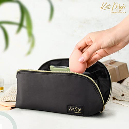 Kat Myhr Large Capacity Travel Cosmetic Bag Travel Makeup Organizer Bag