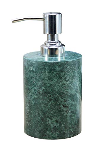 KLEO Soap Dispenser Lotion Dispenser Made of Natural Stone in Green Color