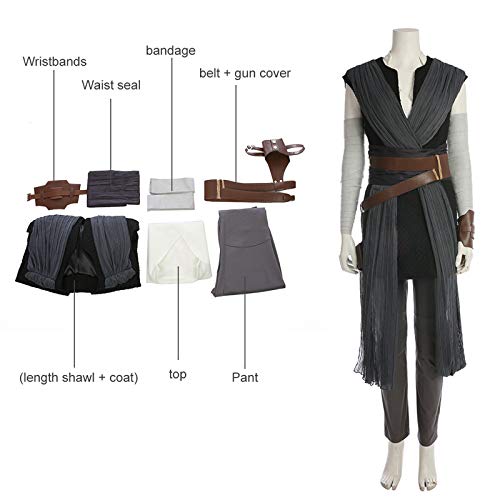 Women's Rey Costume Dress Rey Cosplay Suit Halloween Role Play Outfits