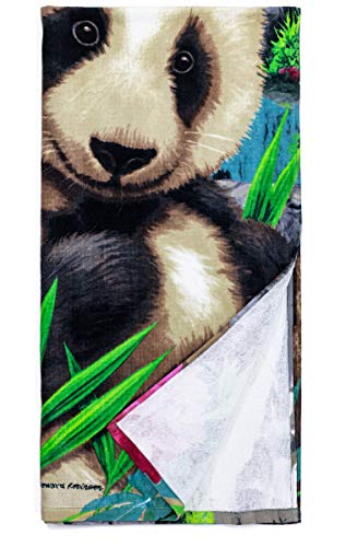 Dawhud Direct Precious Pandas Beach Towel for Girls 30x60 Inch