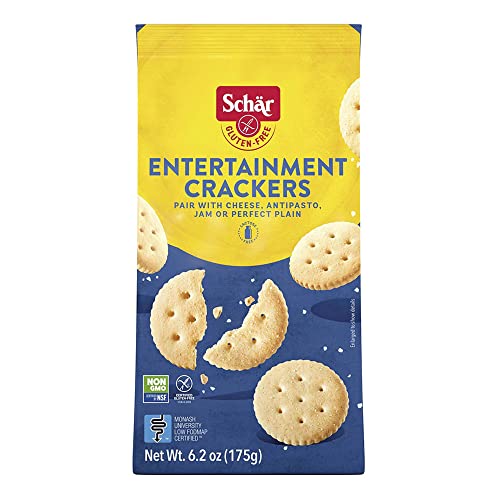 Schar Entertainment Crackers Certified Gluten Free No Gmo's Lactose 6.2 Oz
