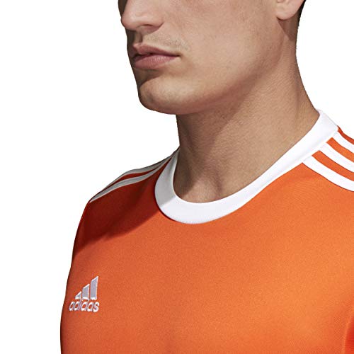 Adidas Mens Squadra 17 Soccer Jersey Top Football Large Orange T-Shirt