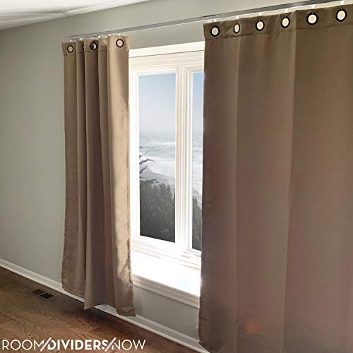 Room Dividers Now Curtain Track Set Wallmounted Medium Width Silver
