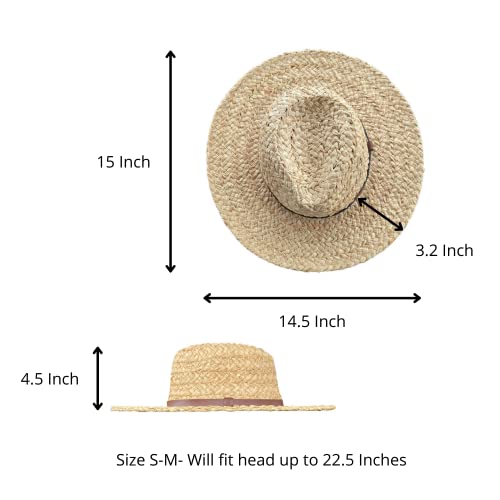 Golden Kocoon - Raffia Straw Hat, with a Bamboo Faraday Fabric Liner. Shield 5 g, Cell Towers, Smart Meters & WiFi. Golden Cocoon Hat Cap